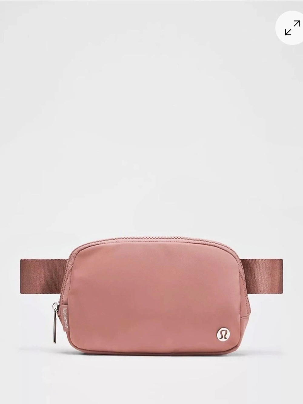 lululemon Everywhere Belt Bag 1L Pink Crossbody Bag - Toaster Pink/Silver